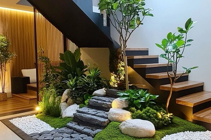 taman kering minimalis