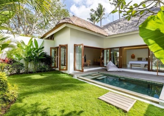 Desain Taman Villa dengan Kolam untuk Nuansa Liburan