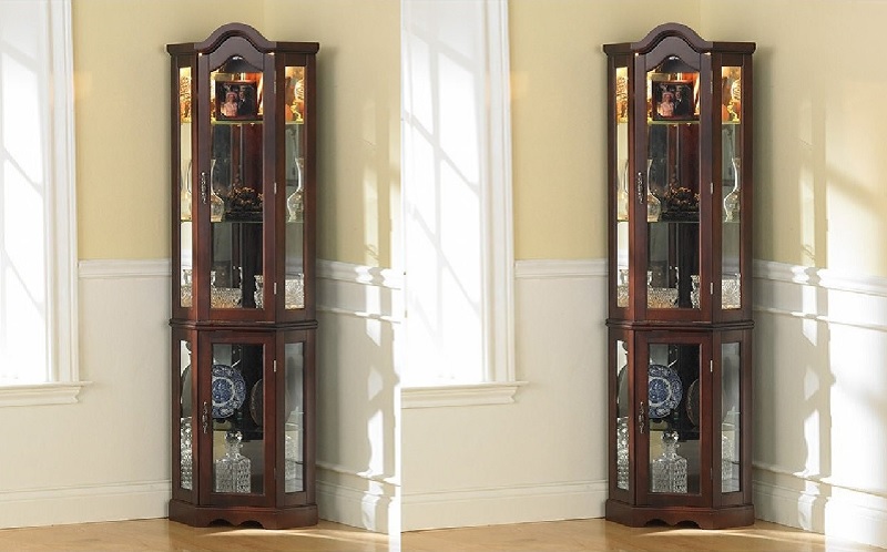 Model Lemari Hias Sudut Estetik dan Fungsional untuk Ruang Tamu