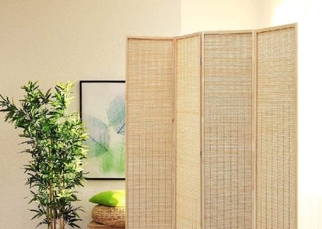 Partisi Anyaman Bambu dengan Desain Natural dan Ramah Lingkungan