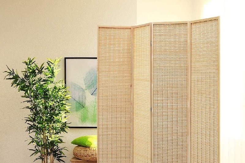 Partisi Anyaman Bambu dengan Desain Natural dan Ramah Lingkungan