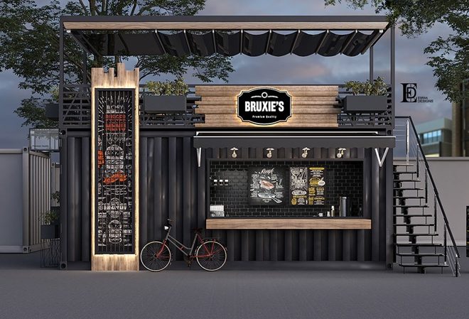 Desain Cafe Container Minimalis, Cocok untuk Lokasi Sempit
